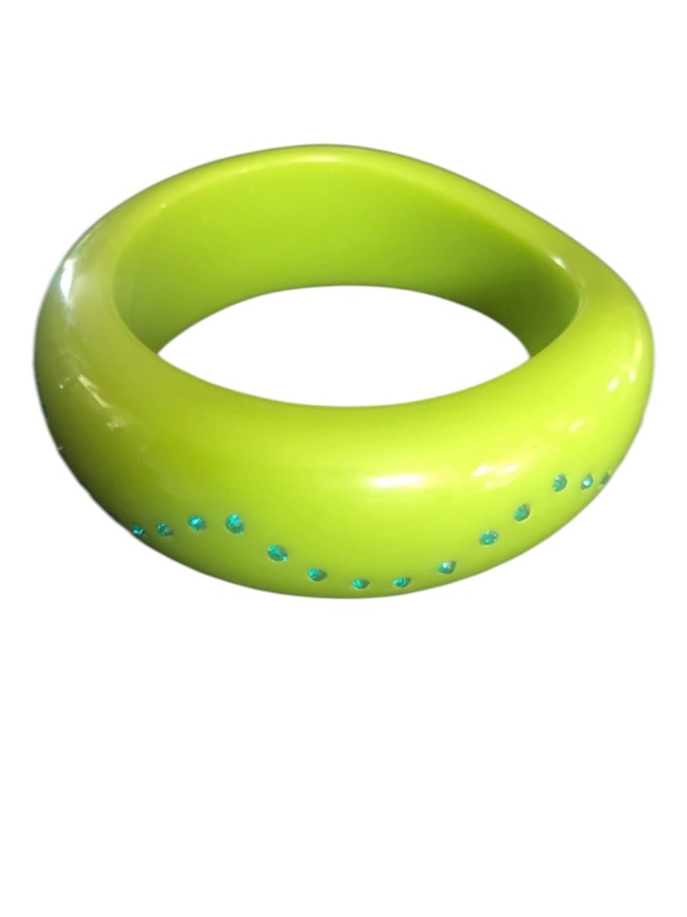 Vintage Lime Green Lucite  Bracelet